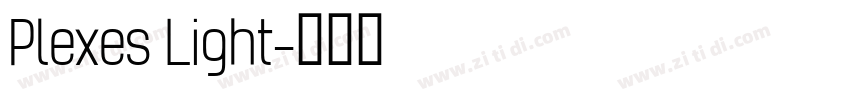 Plexes Light字体转换